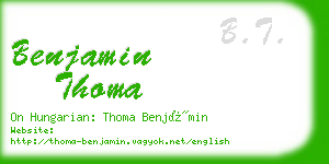 benjamin thoma business card